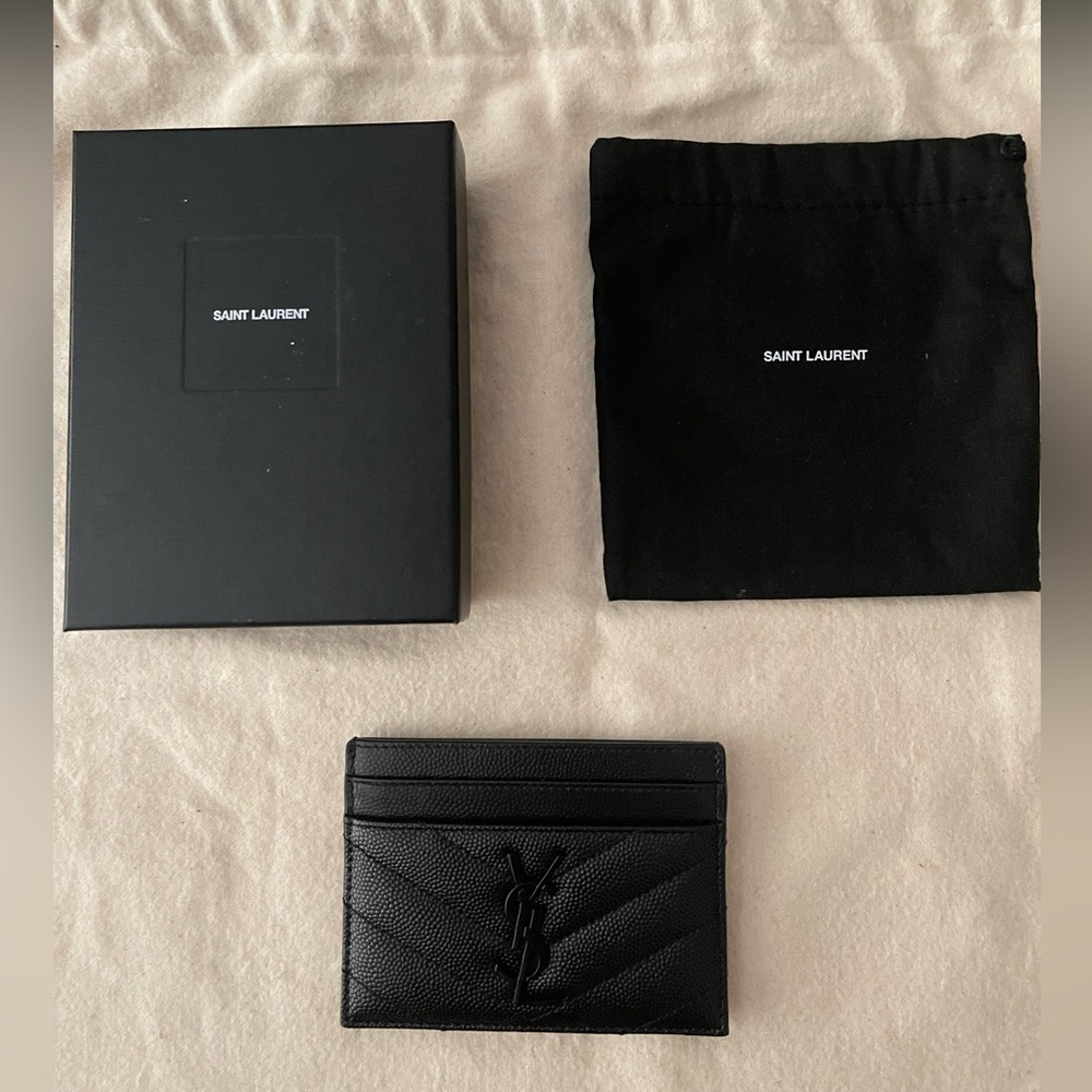YSL (Yves Saint Laurent) - Black Card Case